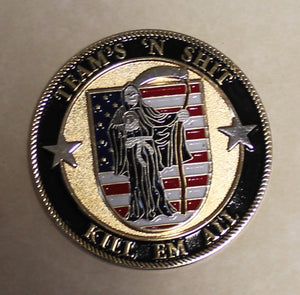 SEAL Grim Reaper Sniper Team's 'N Sh!t Kill Em All Navy Challenge Coin / Type-2