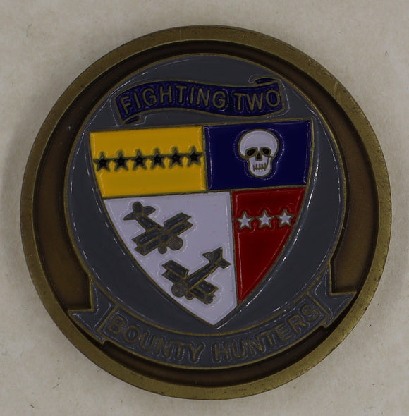 Strike Fighter Squadron 2 (VFA-2) Bounty Hunters Navy Challenge Coin