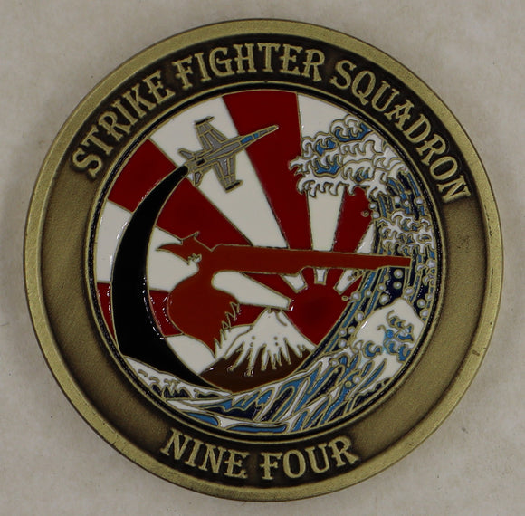 Strike Fighter Squadron 94 (VFA-94) Mighty Shrikes Navy Challenge Coin