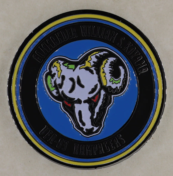 Strike Fighter Squadron 83 (VFA-83) Rampagers CDR William S Koyama Navy Challenge Coin