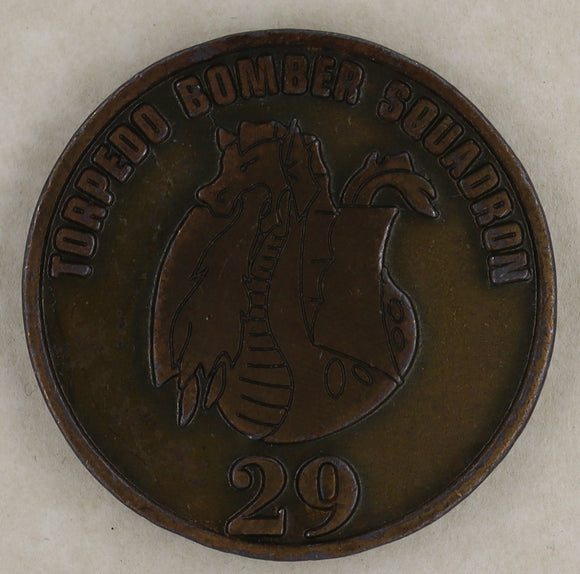 Sea Control Squadron 29 (VS-29) Dragonfires Torpedo Bomber Sq Navy Challenge Coin