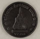 Strike Fighter Sq 213 VF-213 Blacklions Dropped 1st Bombs of OEF Navy Challenge Coin