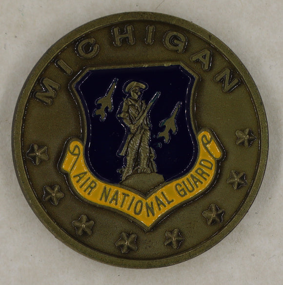 110th Fighter Wing Michigan Air National Guard A-10 Air Force Challenge Coin