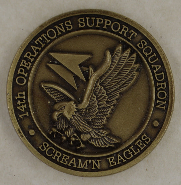 14th Flying Training Wing Columbus AFB Mississippi Air Force Challenge Coin