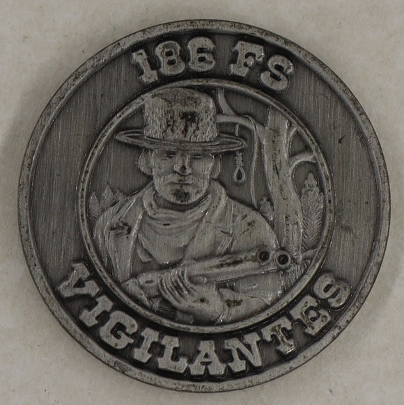 186 Fighter Sq Vigilantes 120th Fighter Wing Air Force Challenge Coin