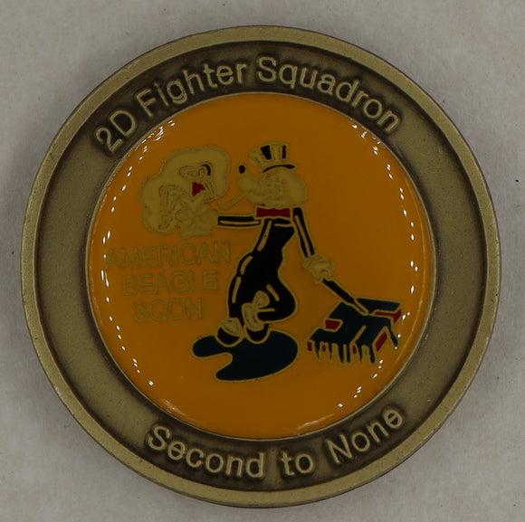 2D Fighter Squadron Second to None Air Force Challenge Coin