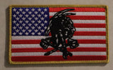 SEAL Team 6 / Six Red Squadron American Flag Morale Patch
