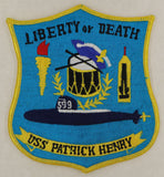USS Patrick Henry Liberty or Death Navy Patch
