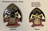 INFORMATION:  Authentic vs. Replica SEAL Team 6 / DEVGRU Red Squadron Somalia Deployment Navy Challenge Coin