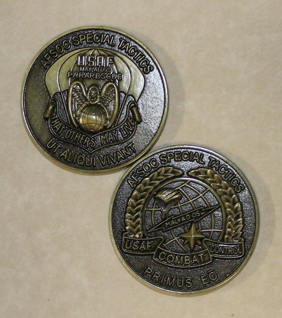 Combat Control Team CCT Pararescue PJ Air Force Challenge Coin