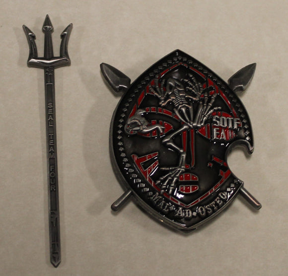 SEAL Team Four / 4 Special Operations Task Force - East Africa SOTF-EA Deployment Oct22 - Apr23 Version #1 Navy Challenge Coin