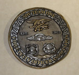 SEAL Delivery Vehicle Team One SDVT-1Ask The Chief Circa 2022 Chief Mess Navy Challenge Coin