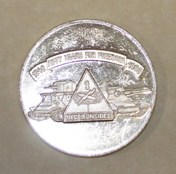 1st Armored Division 1940-1990 50th Anniversary Old Ironside