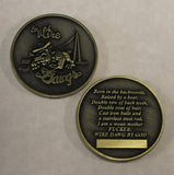 WIRE DAWG BY GOD Communications / Comm Bronze Air Force Challenge Coin
