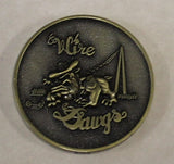 WIRE DAWG BY GOD Communications / Comm Bronze Air Force Challenge Coin