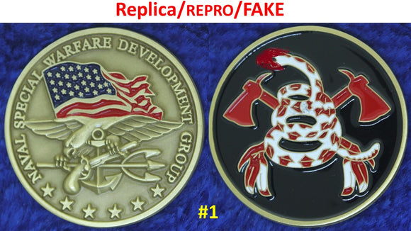 RED ALERT:  SEAL Team 6 / DEVGRU FAKE vs. REAL 2015/16 Navy Challenge Coin