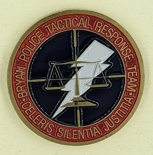 Bryan Police Tactical Response Team Police Challenge Coin