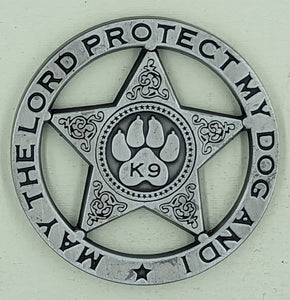 May The Lord Protect My Dog And I K-9 Police Challenge Coin