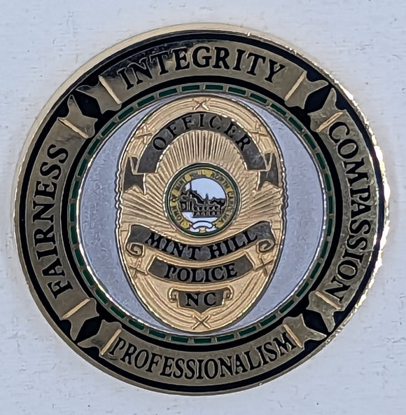 Mint Hill NC Chief Tim W. Ledford Police Challenge Coin