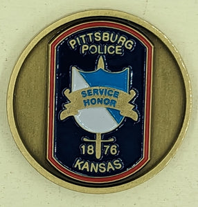 Pittsburg Kansas Police Dept Challenge Coin