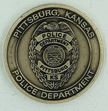 Pittsburg Kansas Police Dept Challenge Coin