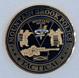 Mountain Brook AL Tactical Police Challenge Coin
