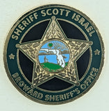 Infamous Broward Sheriff's Office Sheriff Scott Israel Challenge Coin / Police