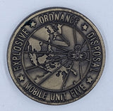 EOD Mobile Unit Five Navy Challenge Coin