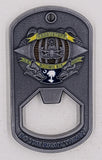 EOD Mobile Unit Six Bottle Opener Navy Challenge Coin