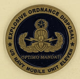 EOD Mobile Unit Eleven Commanders Navy Challenge Coin