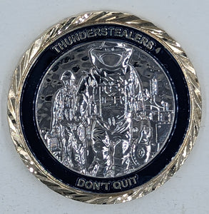 EOD Mobile Unit Eight Thunderstealers Don't Quit Navy Challenge Coin