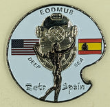 EOD Mobile Unit 8 Rota Spain Navy Challenge Coin