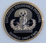 EOD Mobile Unit 2 Punisher Crew Navy Challenge Coin