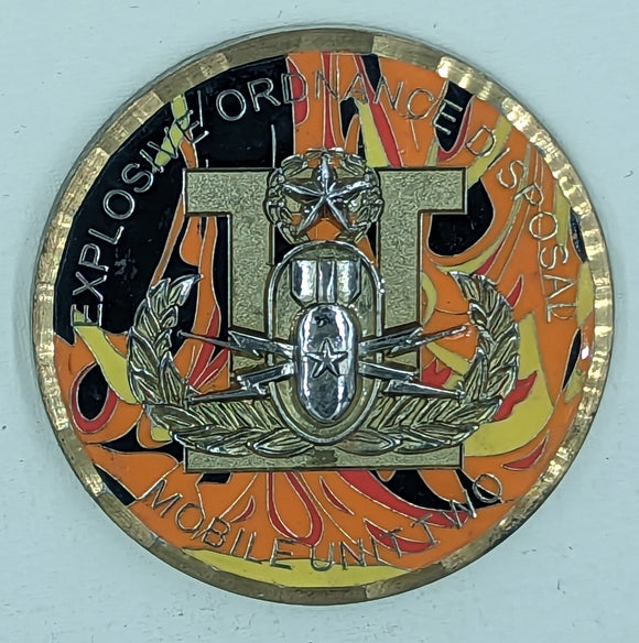 EOD Mobile Unit 2 ser# 016 DET 18 NSW Navy Challenge Coin