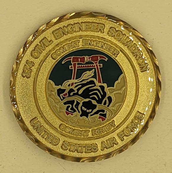 374th Civil Engineer Sq Top IV Yokota AB, Japan Air Force Challenge Coin