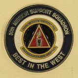 30th Mission Support Sq Commanders Air Force Challenge Coin