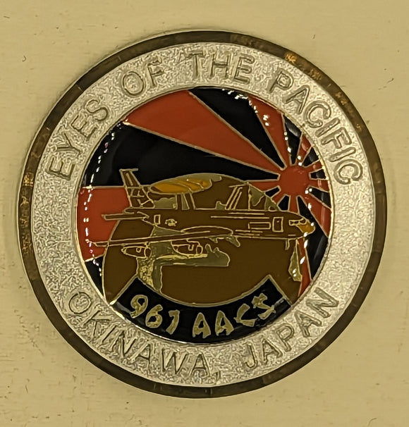 961 AACS Eyes of the Pacific Okinawa Japan Air Force Challenge Coin