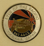 961 AACS Eyes of the Pacific Okinawa Japan Air Force Challenge Coin