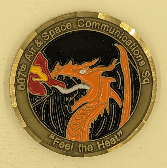 607th Air & Space Communications Sq Korea Air Force Challenge Coin