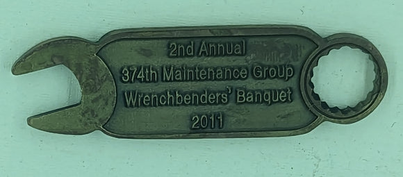 2nd Annual 374th Maintenance Group Wrenchbenders' Banquet 2011 Air Force Challenge Coin