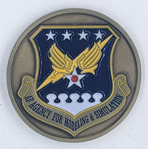 Air Force Agency for Modelling and Simulation Challenge Coin