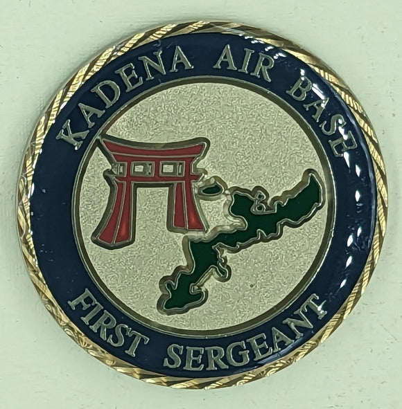 Kadena Air Base First Sergeant Challenge Coin