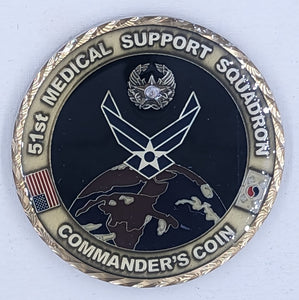 51st Medical Support Sq Commanders Air Force Challenge Coin