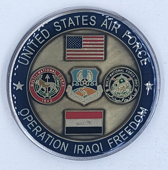 USAF Operation Iraqi Freedom Top IV Air Force Challenge Coin