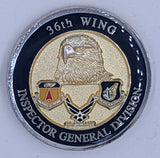 36th Wing Inspector General Division Air Force Challenge Coin