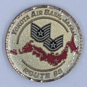 Yokota AB Japan Route 56 Air Force Challenge Coin