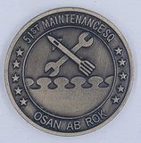 51st Maintenance Sq Osan AB ROK Air Force Challenge Coin