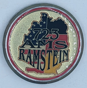 723 AMS Ramstein Air Mobility Command Air Force Challenge Coin