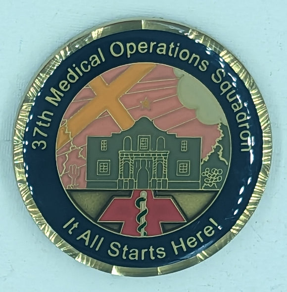 37th Medical Operations Sq Air Force Challenge Coin