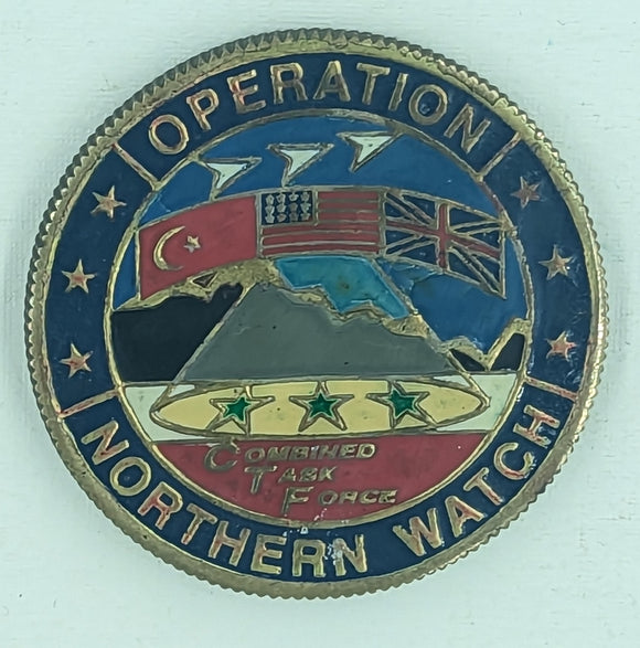USAF Civil Engineering Operation Northern Watch Air Force Challenge Coin